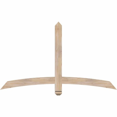 Ekena Millwork Bellingham Smooth Timber Gable Bracket, Douglas Fir, 60"W x 35"H x 3 1/2"D x 3 1/2"F, 14/12 Pitch GBW060X35X0404BEL00SDF